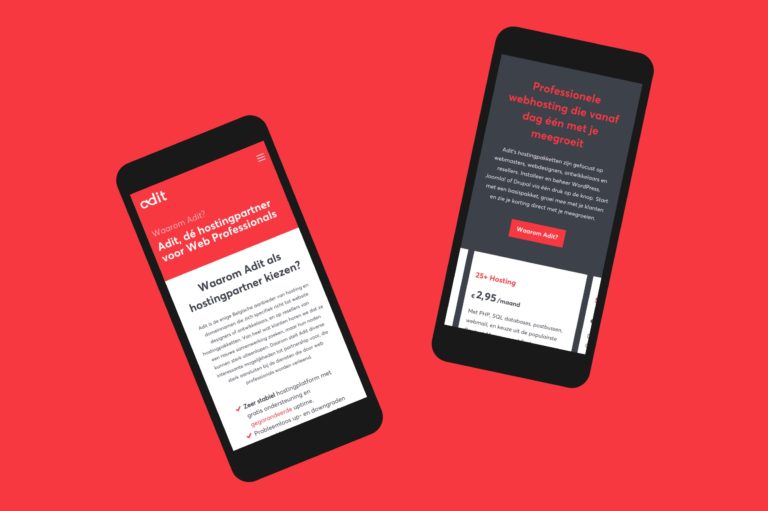 Adit' responsive website works perfectly on Iphone smartphone mobile phone.