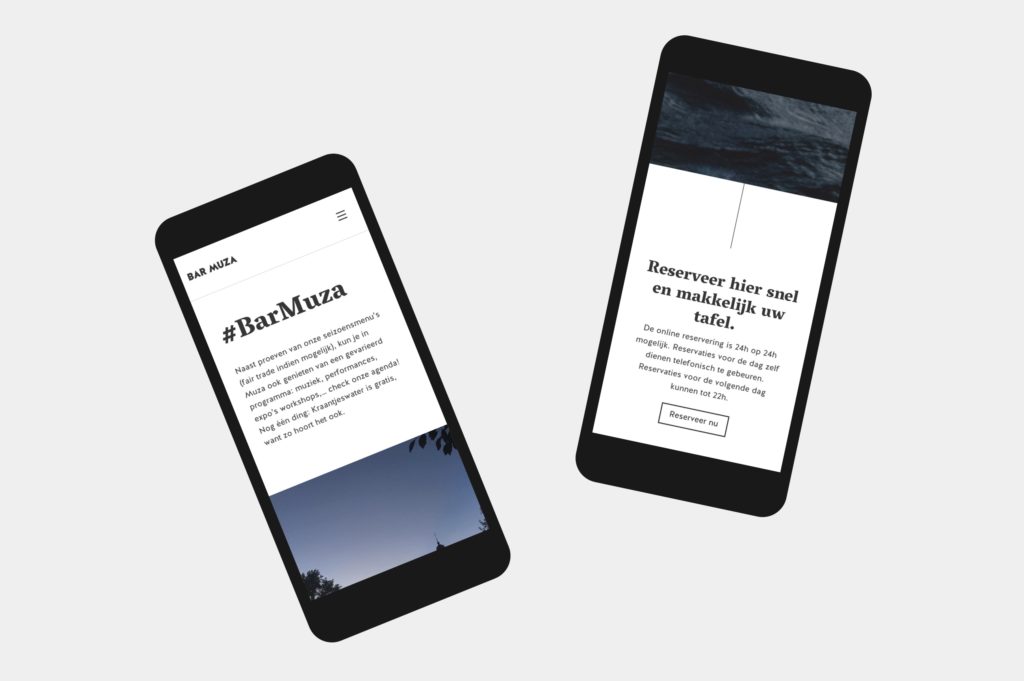 responsive website , website voor bar, website voor café, website voor restaurant, website voor horeca, online reservatie, tablebooker integratie, online menu, mobiele website, grafisch bureau Antwerpen