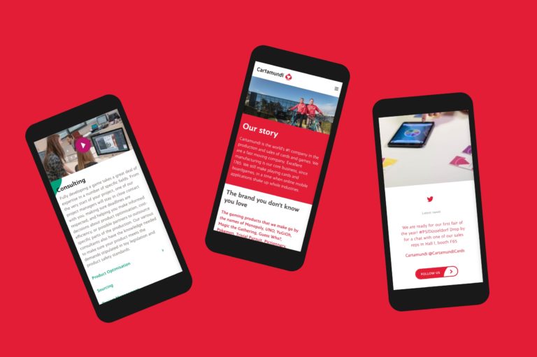 Cartamundi mobiele website. SEO, Online Branding, mobiele website, Responsive website, bedrijfswebsite, mobiele website, SEO, Online Branding, website laten maken, grafisch bureau Antwerpen, webdesign, web development