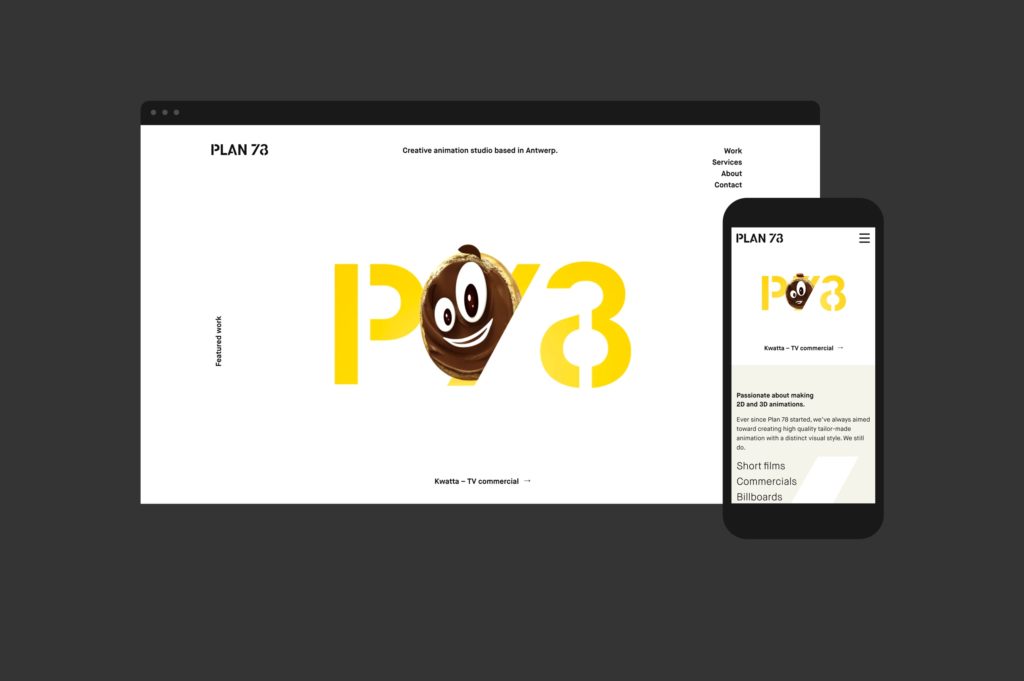 geanimeerd logo, bedrijfswebsite, responsive website, website die werkt op smartphones en tablets, mobiele website, portfolio, online portfolio, bedrijfsvideo