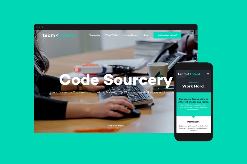 website voor rekrutering, rekruteringswebsite, online branding, responsive website, online vacatures, mobiele website, werkt op iPhone ,