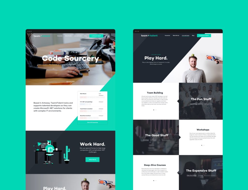 website voor rekrutering, rekruteringswebsite, online branding, responsive website, online vacatures, mobiele website, werkt op iPhone ,