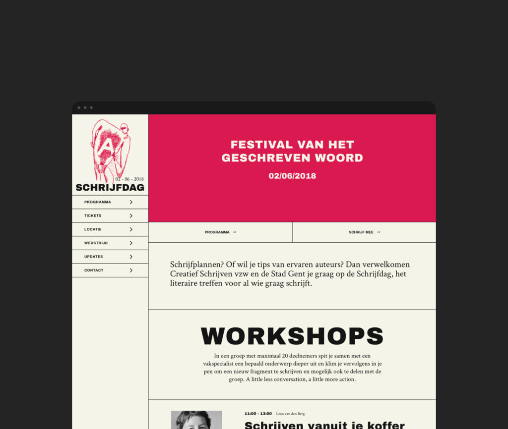 website grafisch bureau antwerpen creatief schrijven schrijfdag webontwerp