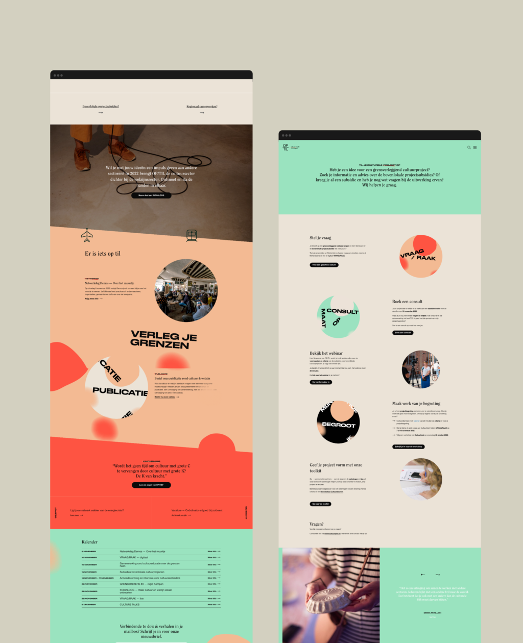 OP/TIL, cultuuroptie, website, ux, ui, wordpress, cms, antwerpen, berchem, we make.